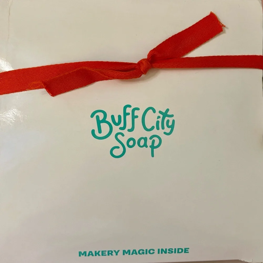 Buff City Soap Gift Set Handmade "Good Morning” soaps, bomb, tee, fizzy New - Picture 2 of 10
